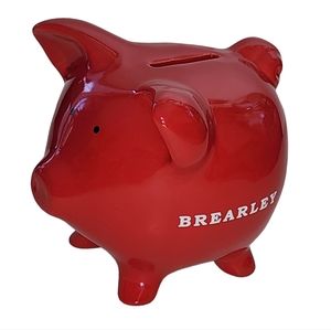 Red‎ Piggi Ceramic Coin Bank Made in USA
